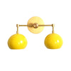 Daisy Loa Wall Sconce - Double Globe Bubble Metal Multicolor Bath Light