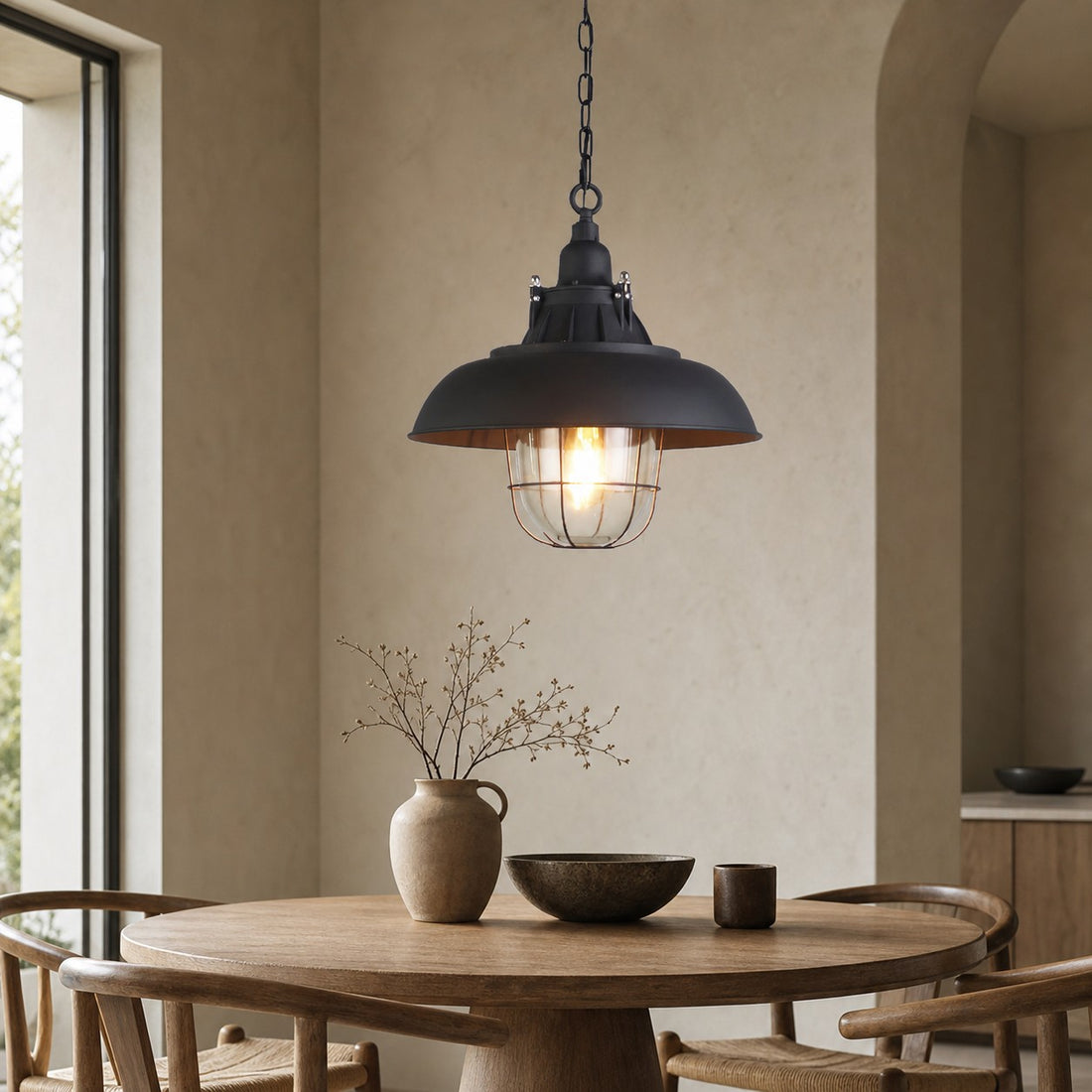 Bulkhead Cage Pendant Light