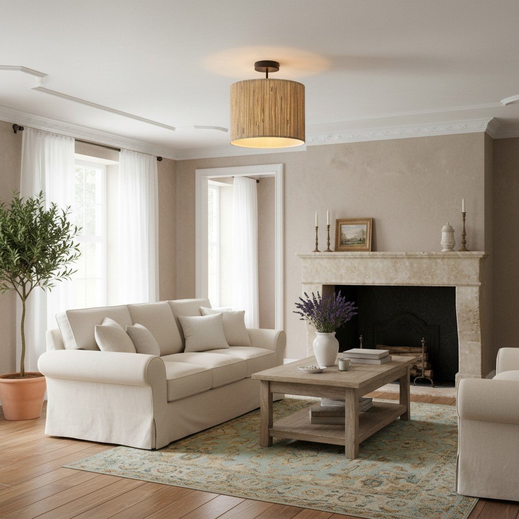 Oceorion Semi-Flush Ceiling Light Elegant Finish - Contemporary Industrial Style for Kitchen Lighting