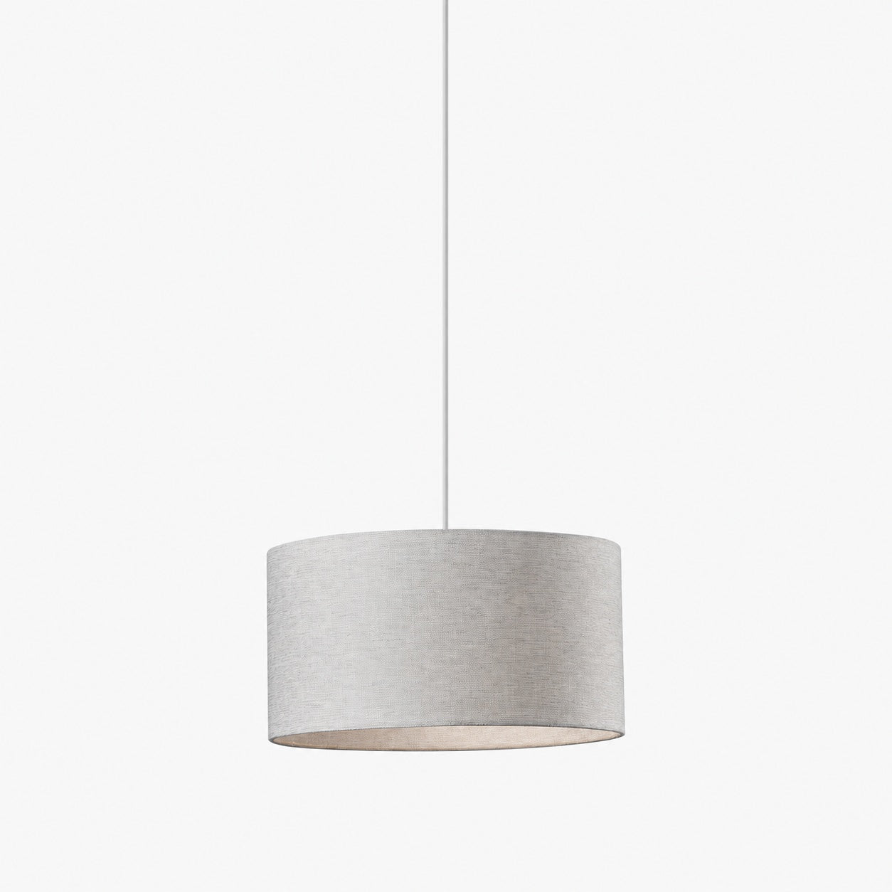 Dumora Fabric Drum Shade Pendant Light - Linen Design Hanging Light