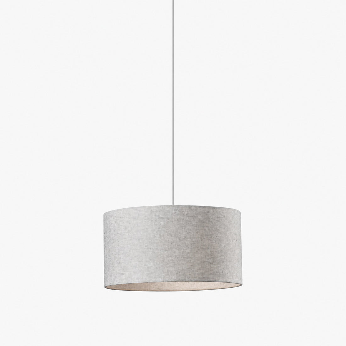 Dumora Fabric Drum Shade Pendant Light - Linen Design Hanging Light