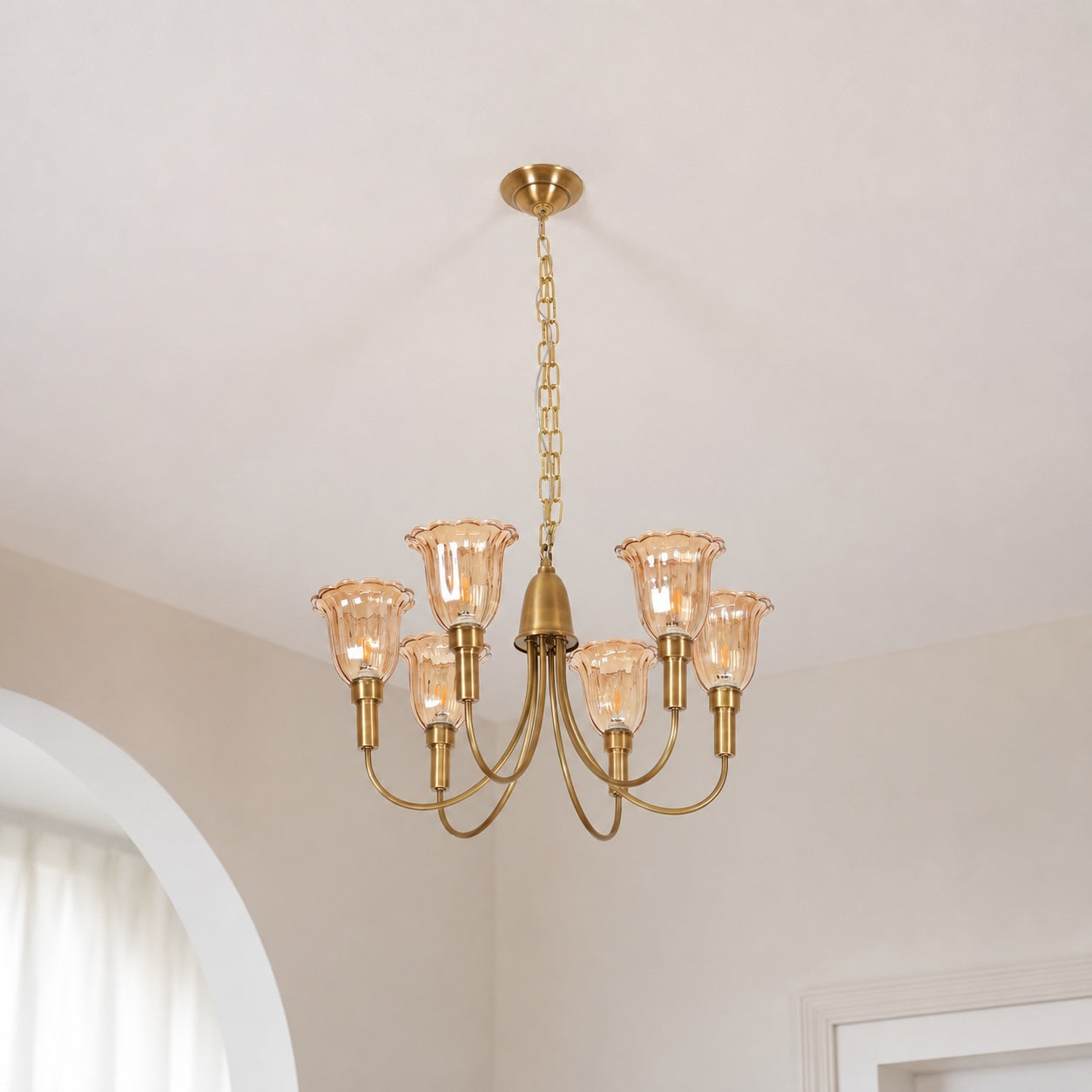 Columbia Brass Chandelier