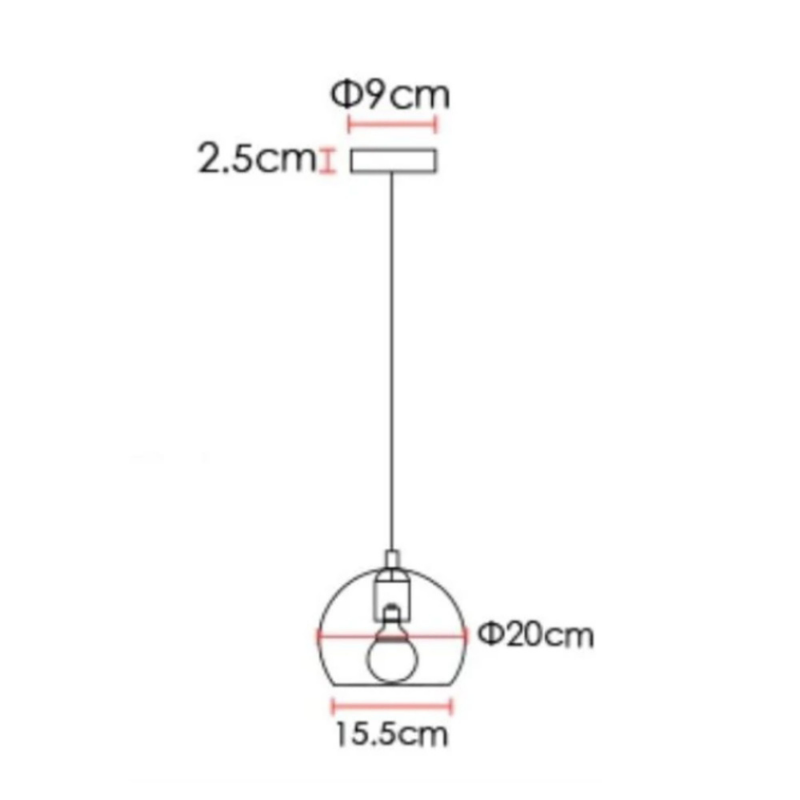 Round Modern Simple Ball Chandelier Pendant Light