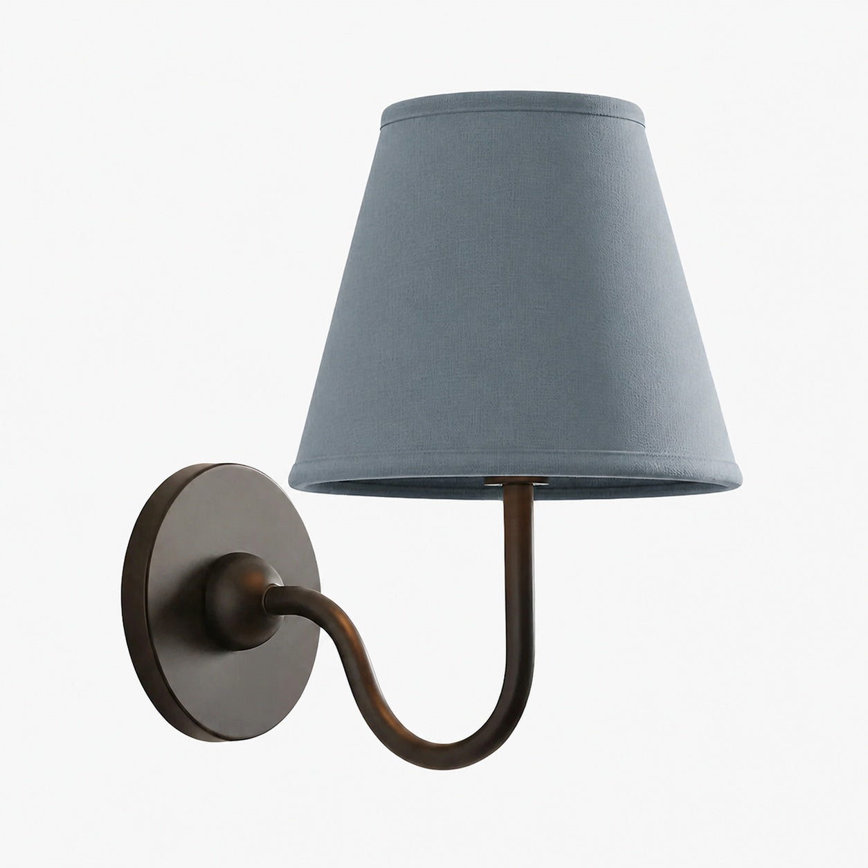 Luvora Vintage Pleated Shade Wall Lamp - Modern Brass Linen Wall Lighting