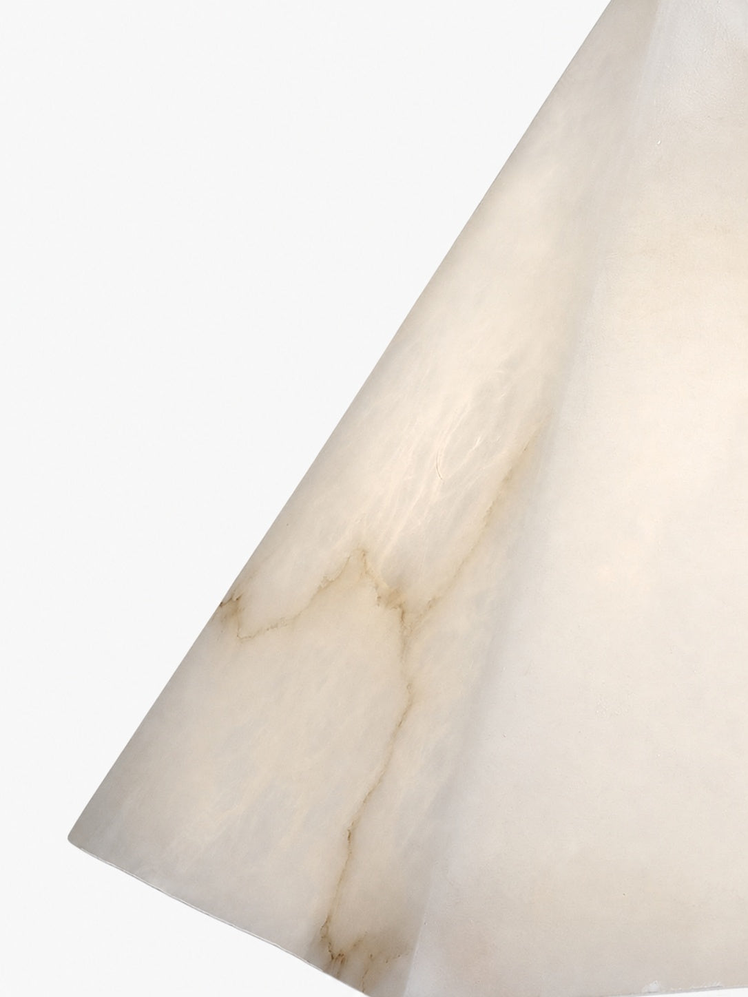 Alabaster Pyramid Table Lamp