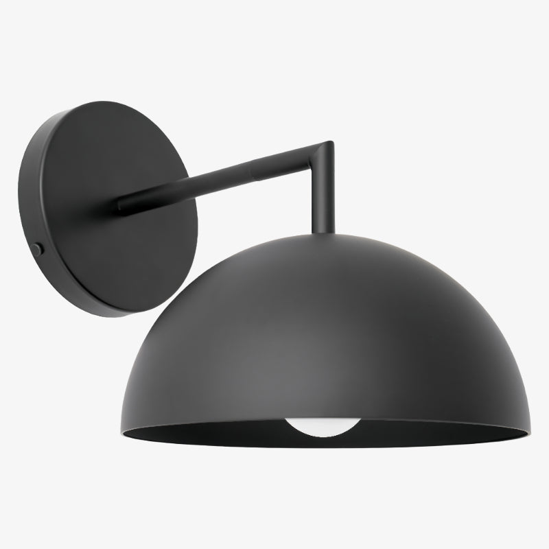 Metio Dome Shaped Minimalist Metal Design Wall Light – Ideal for Living Rooms and Bedrooms
