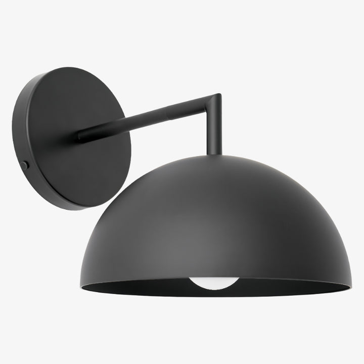 Metio Dome Shaped Minimalist Metal Design Wall Light – Ideal for Living Rooms and Bedrooms