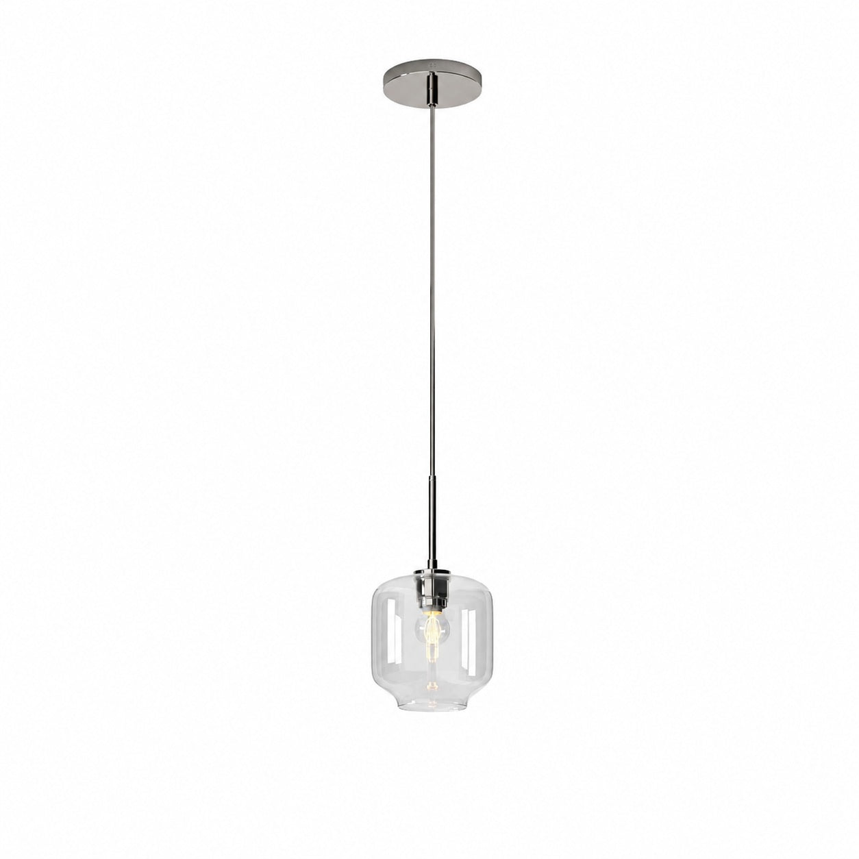 Lumivelle Pebble Pendant Light - Adjustable Glass Shade - Modern Lighting