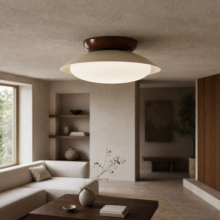 Heliora Modern Dome Ceiling Light – Minimalist Retro Style for Living Spaces