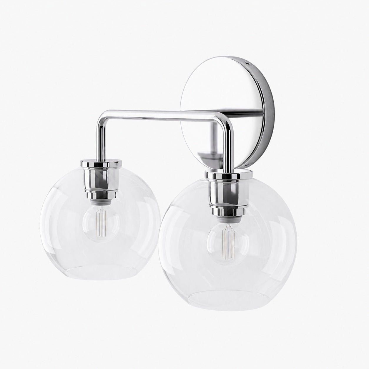 Selvion Artistic Globe Sconce Light - Handcrafted Glass Sculptural Wall Fixture