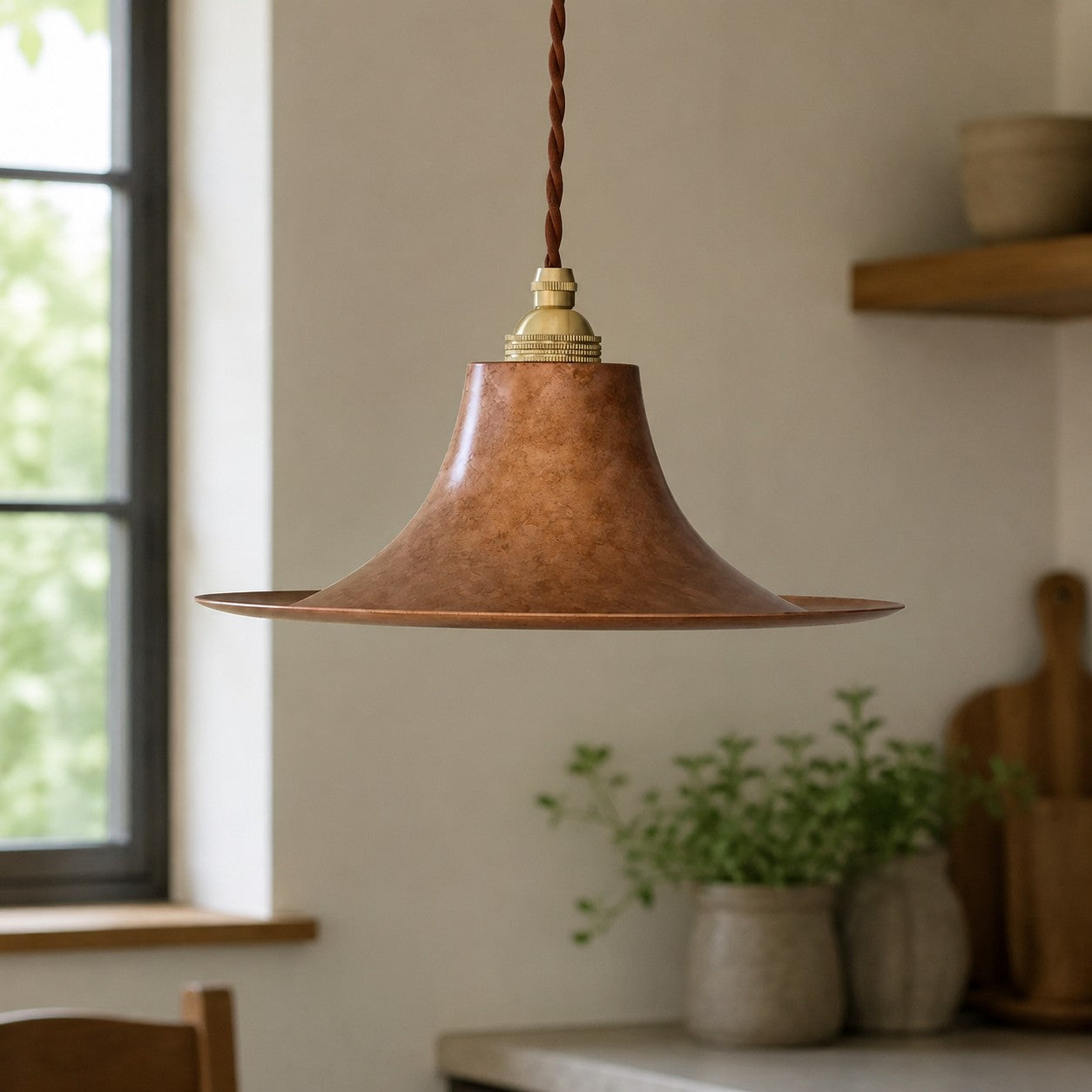 Hand-Rusted Nordic Farmhouse Pendant Light Fixture