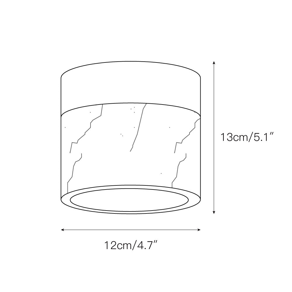 Marble Round Ceiling Lamp