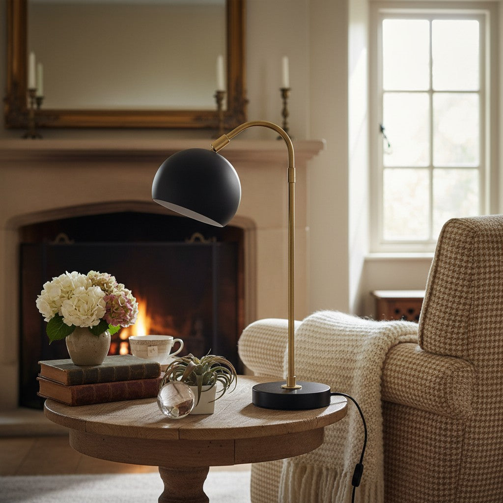 Ornato Luxe Modern Accent Table Lamp - Stylish Home Light