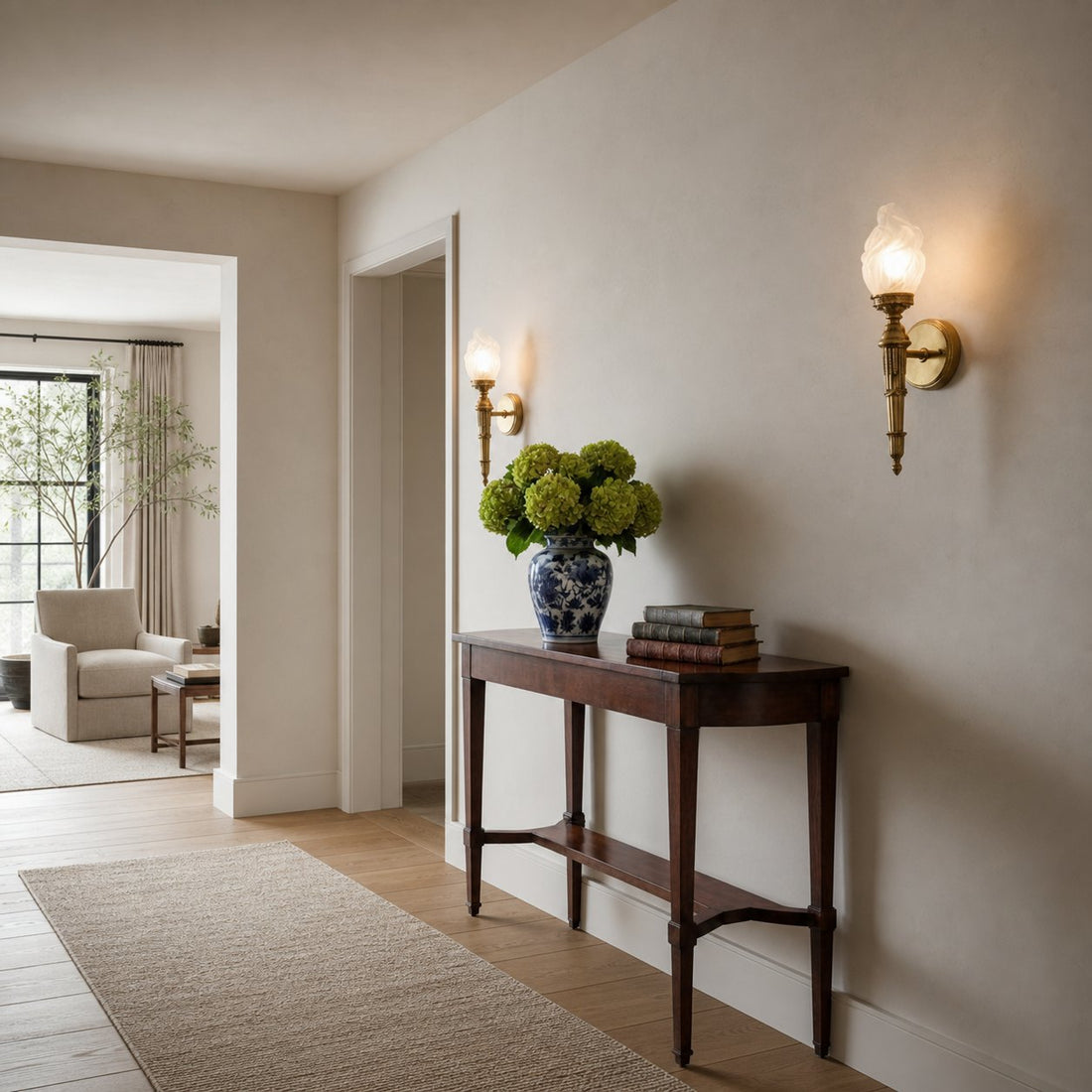 Modern Alabaster Wall Lamp – French Elegant Sconce for Bedroom Living Room Hallway