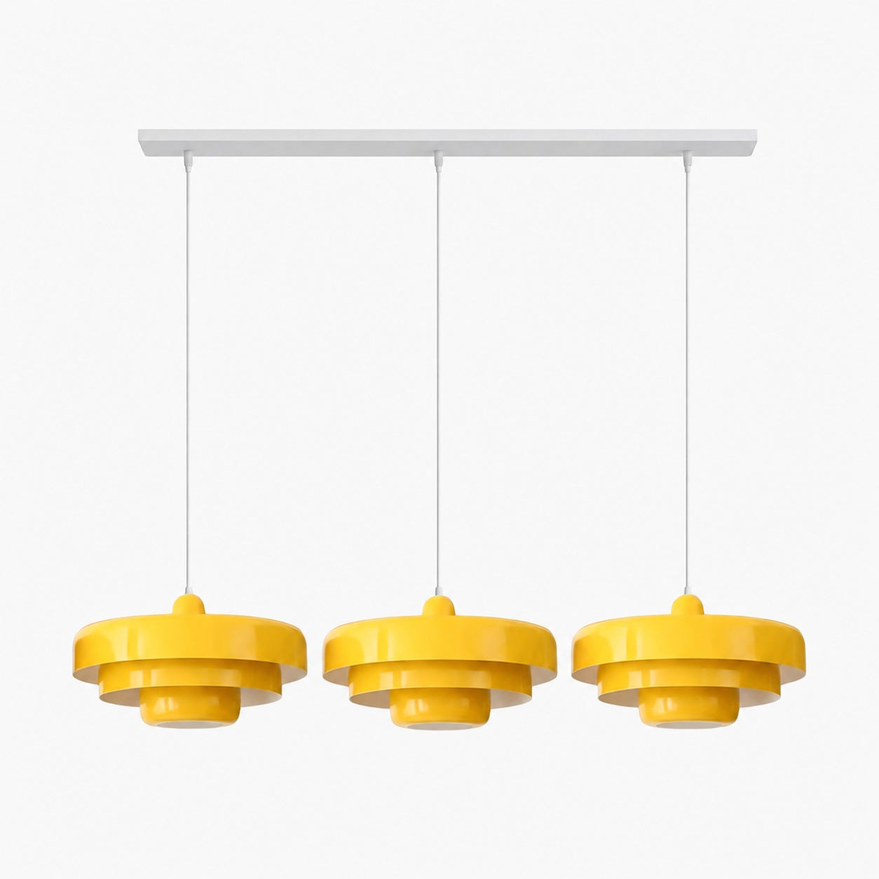 Malero Triple Layer Macarons Pendant Light - Modern Disc Form Lighting for Dining Room or Lounge N52