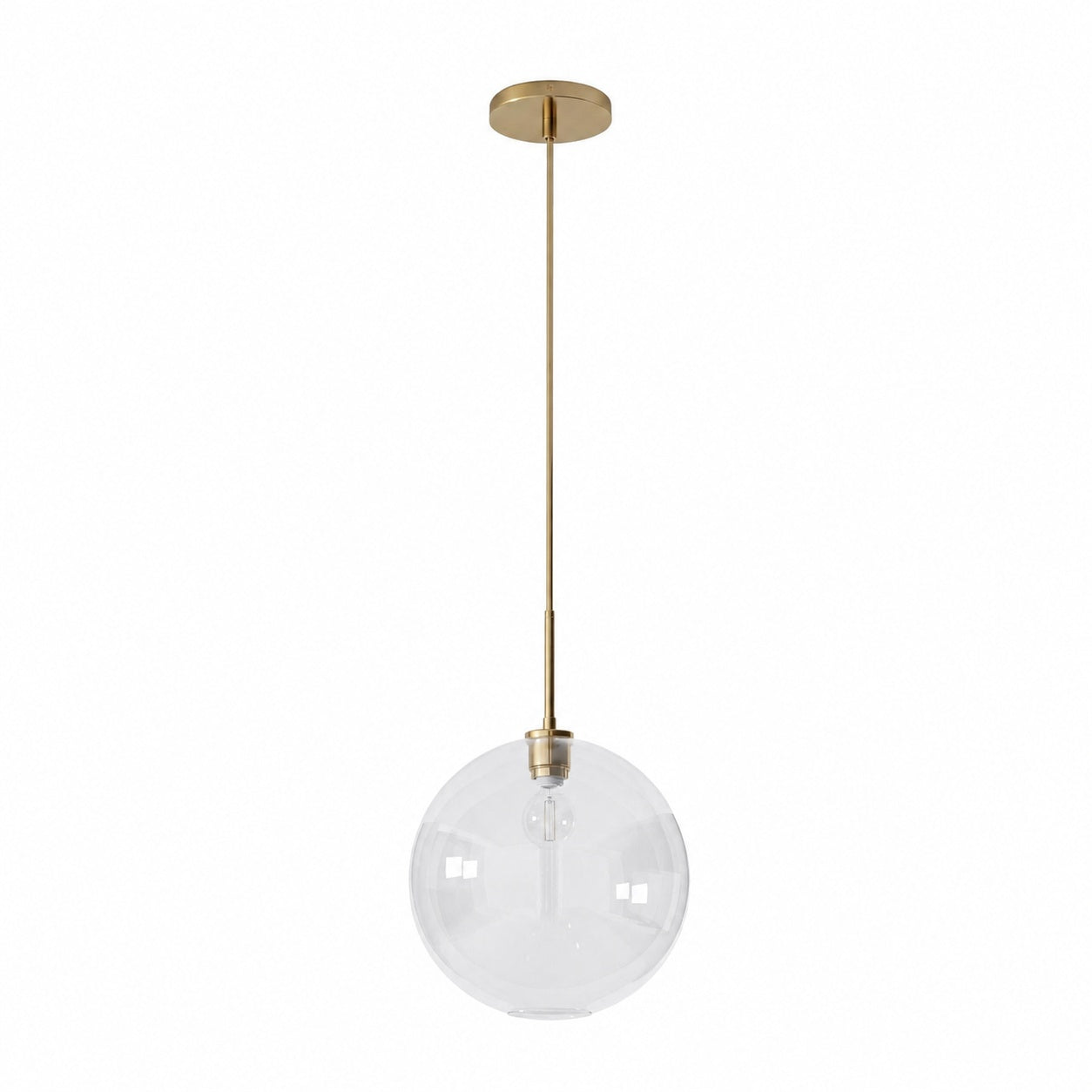 Selvion Sculptural Globe Pendant Light - Modern Glass Pendant Lamp - Sleek Design