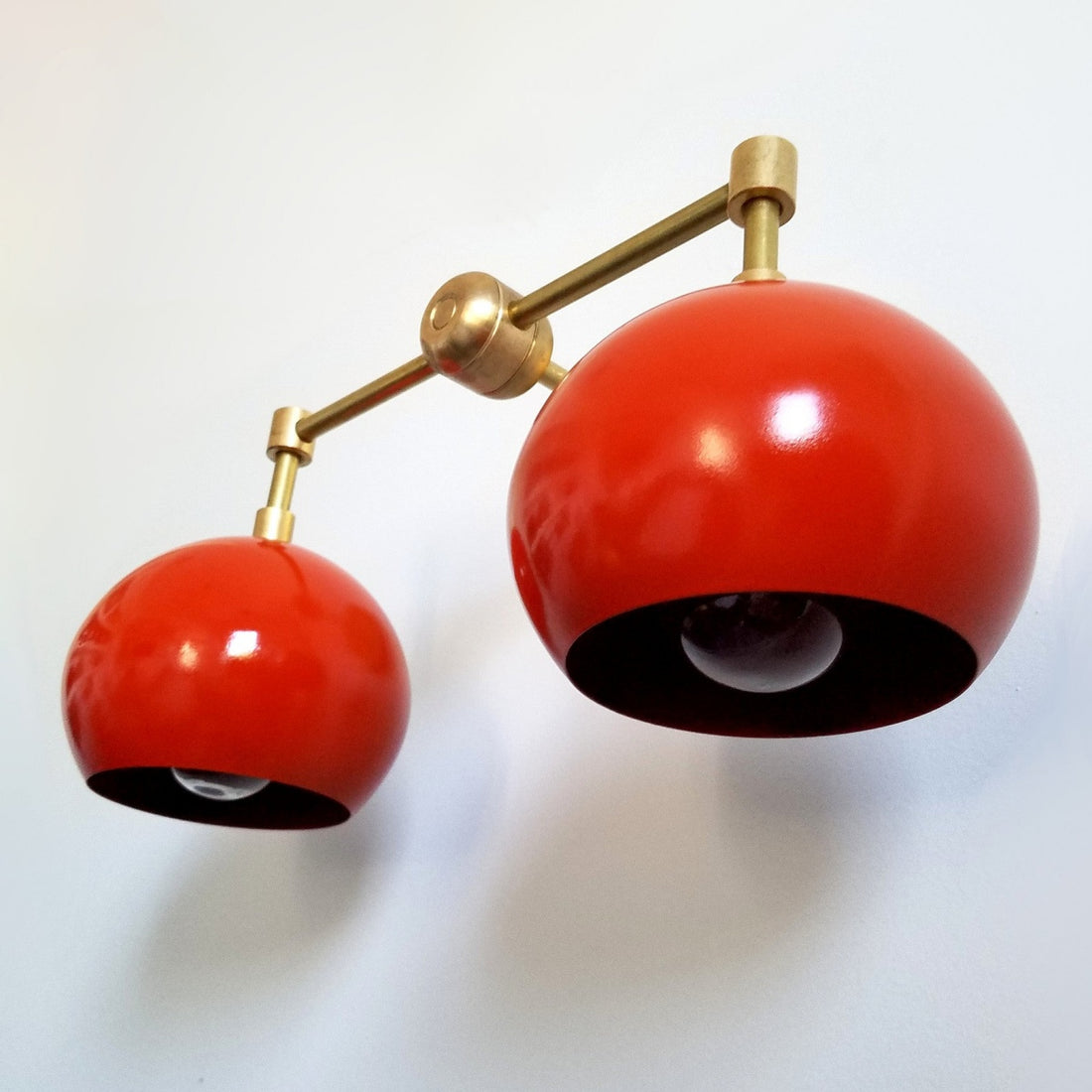 Orange Peel Loa Wall Sconce - Double Bubble Vanity Bath Wall Light