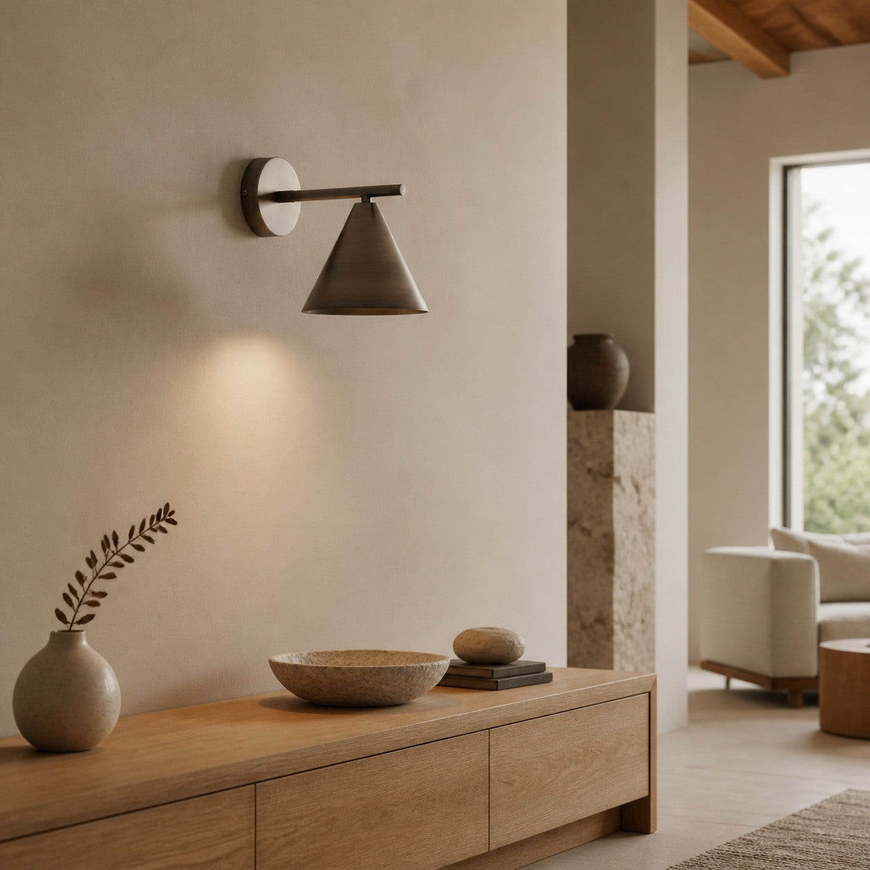 Oricone Modern Adjustable Arm Wall Light – Minimalist Metal Design for Home Interiors