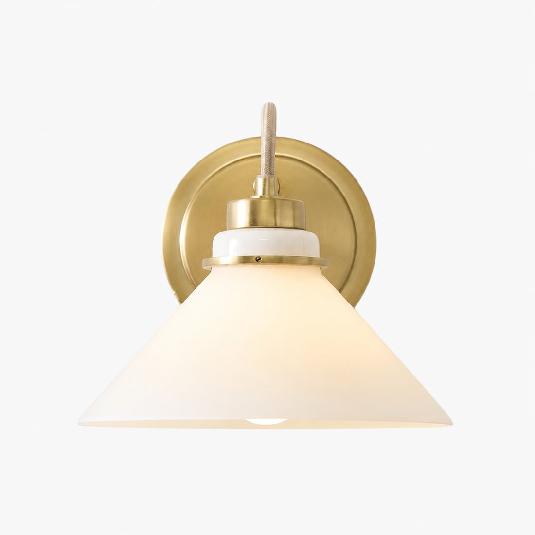 Aurenza Sconce – Farmhouse Wall Light with Metal Accents for Cozy Spaces
