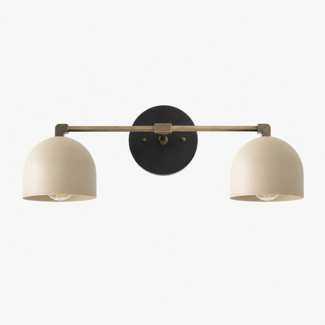 Metio Dome Mid-Century Deep Ball Vanity Lamp - Brass Wall Sconce