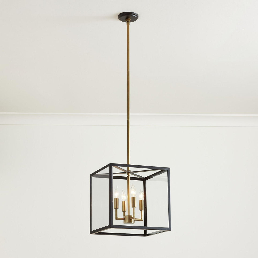 Ferrix Modern Outdoor Lantern Iron Pendant Lamp - Industial Glass Lighting Design