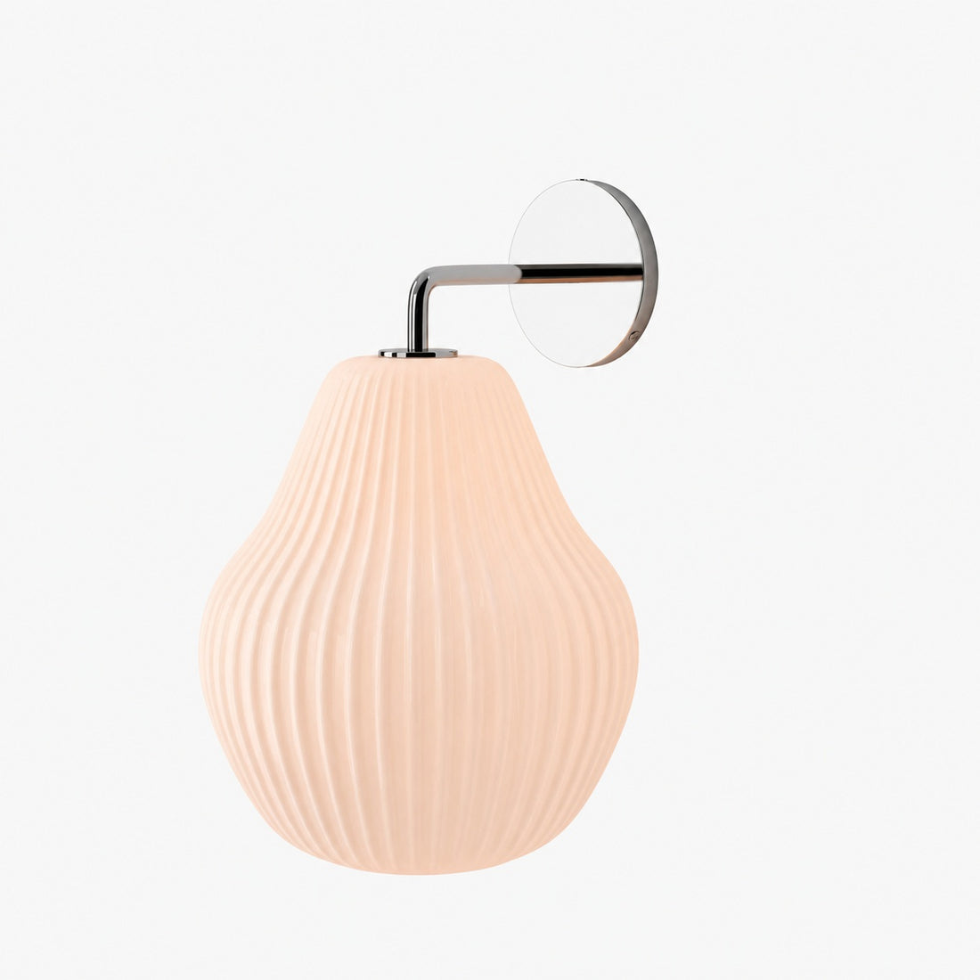 Rivrona Ribbed Glass Wall Sconce - Elegant Modern Lighting for Hallway & Bedroom