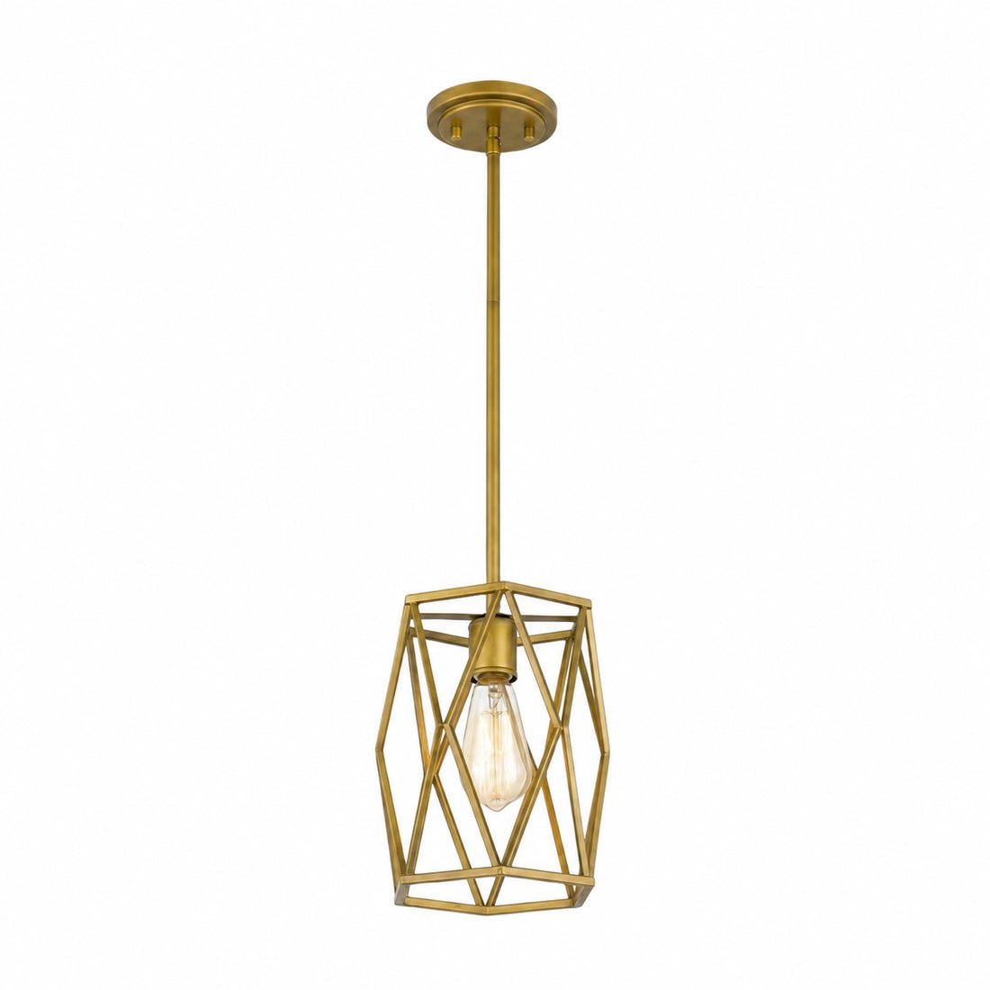 Auricyl Vintage Cage Pendant Light – Metal Cylinder Style Perfect for Dining Room