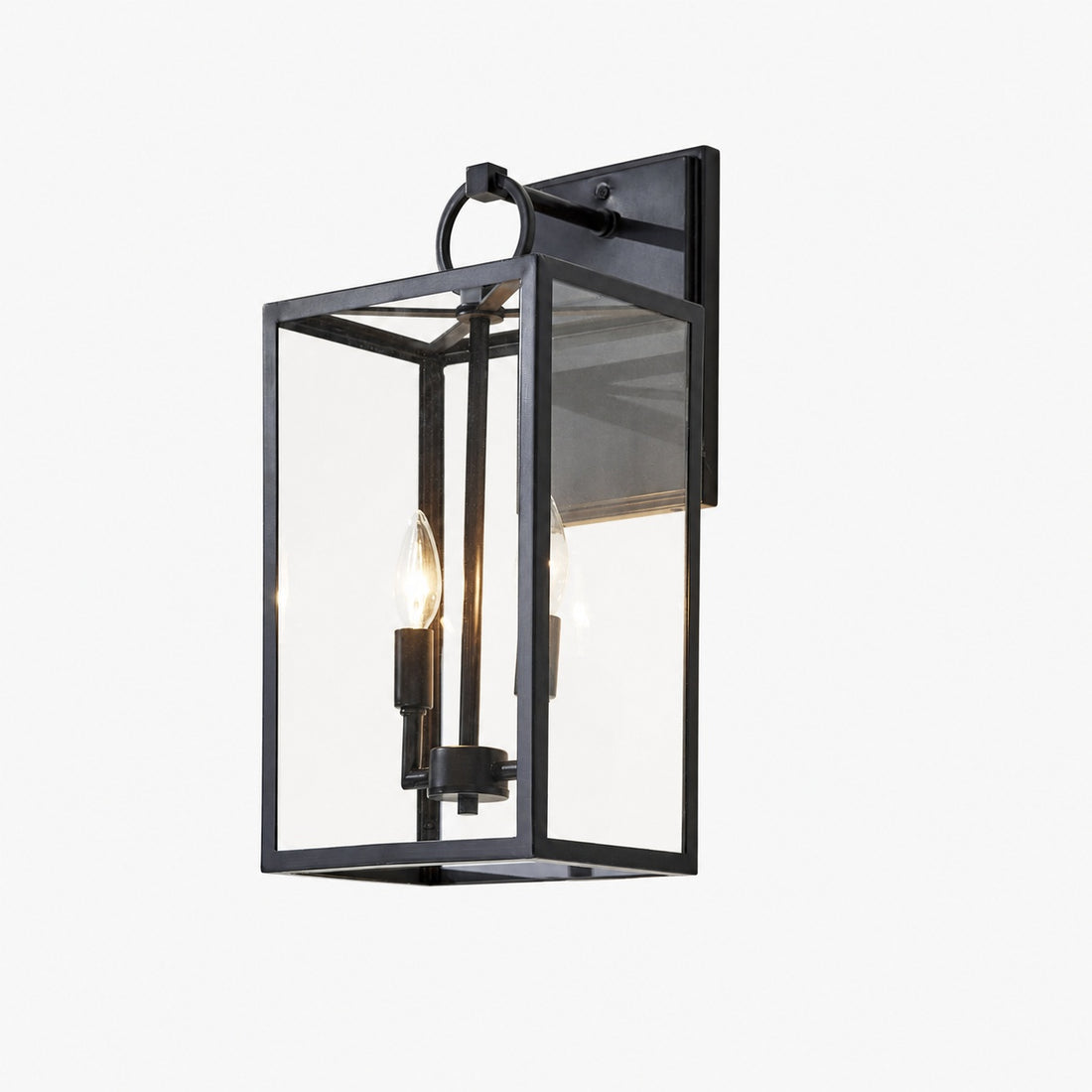 Ferrix Industrial Iron Outdoor Wall Lamp - Lighting Stylish Exterior Glass Lighting