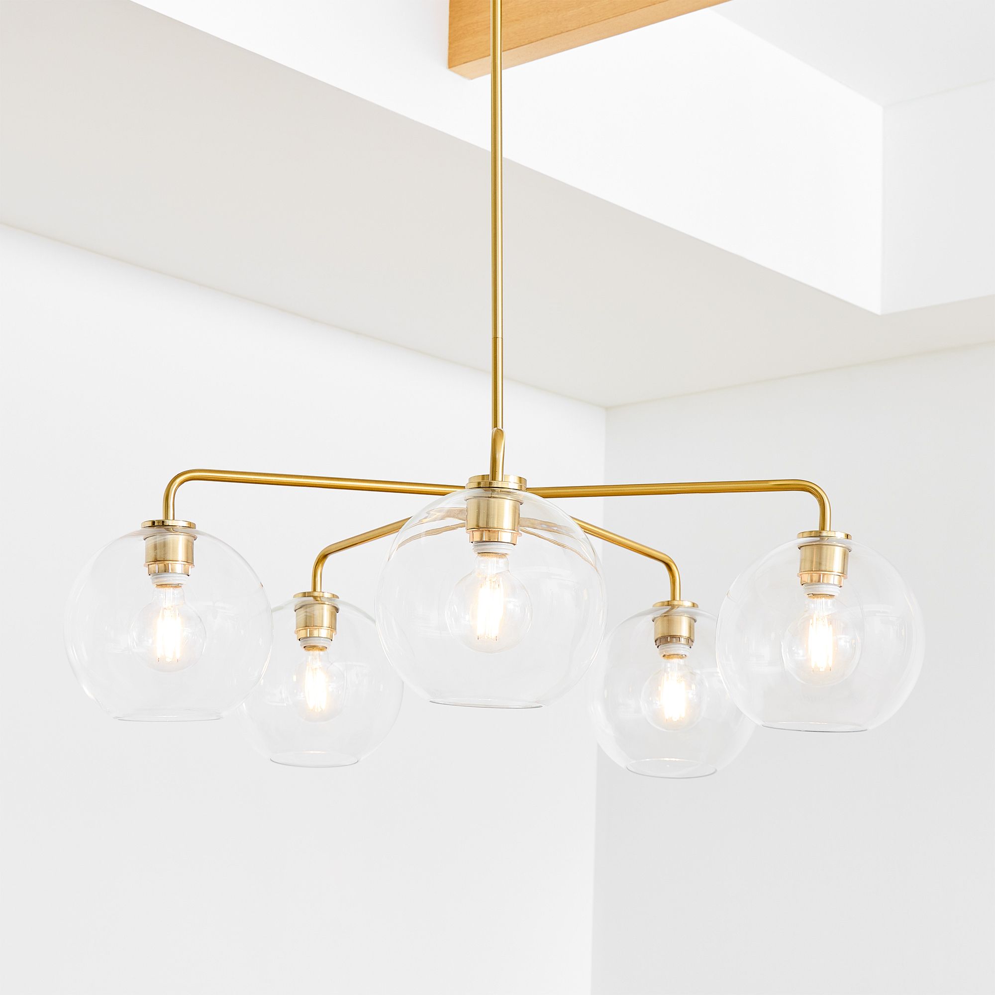 Selvion Contemporary Minimalist Chandelier – Soft Glow Porcelain Fixture for Dining & Hallway