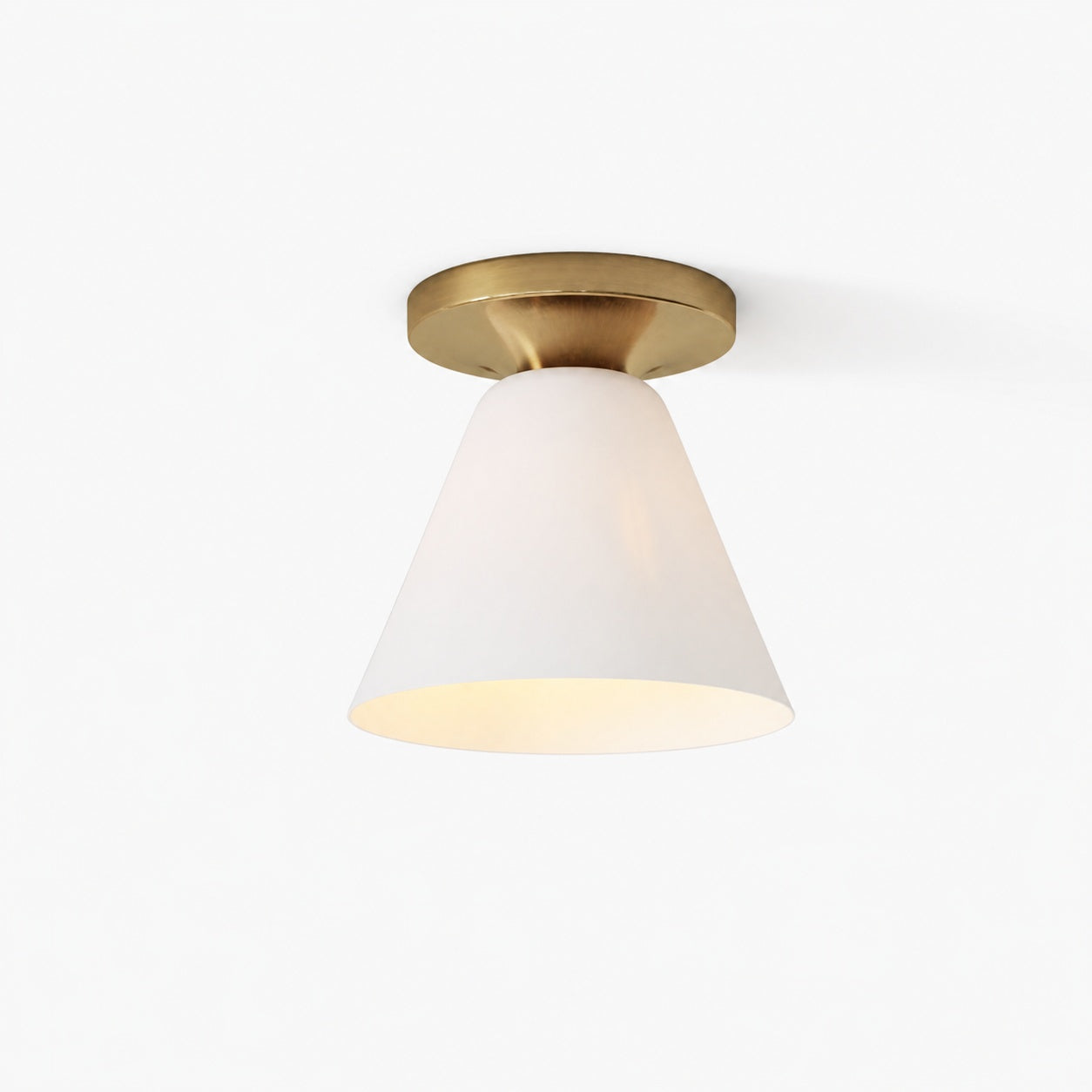 Conica Cone Flush Mount – Glass Ceiling Light for Modern Spaces