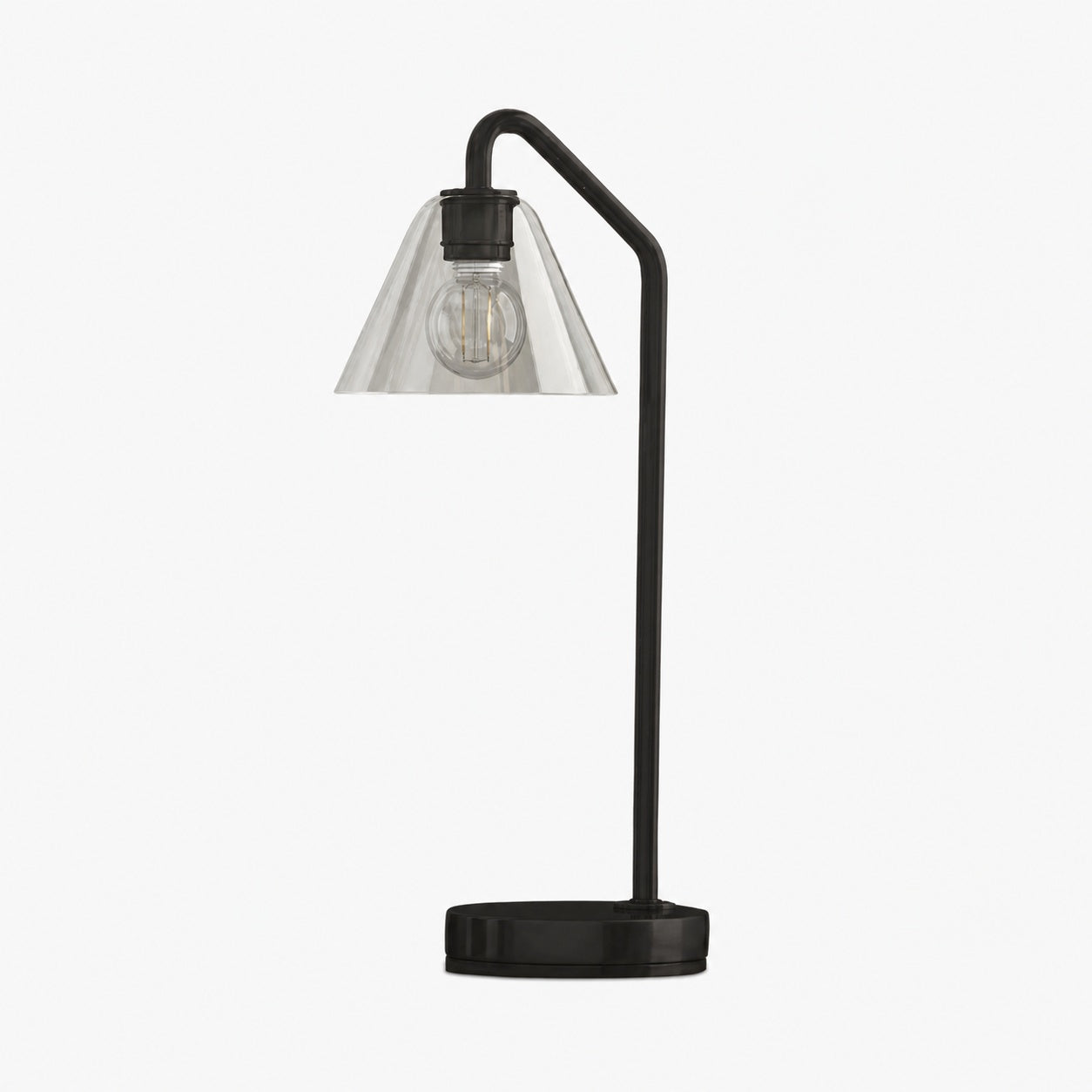 Conica Sculptural Cone Table Lamp - Modern Glass Lighting for Bedroom or Desk