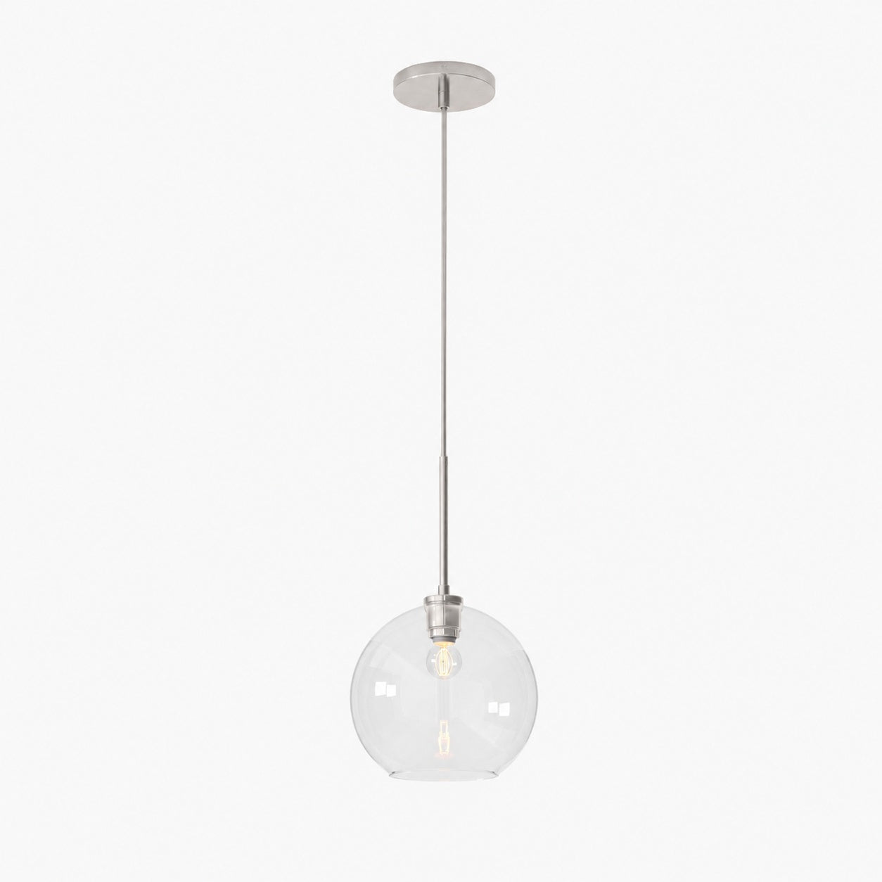 Selvion Sculptural Globe Pendant Light - Modern Glass Pendant Lamp - Sleek Design