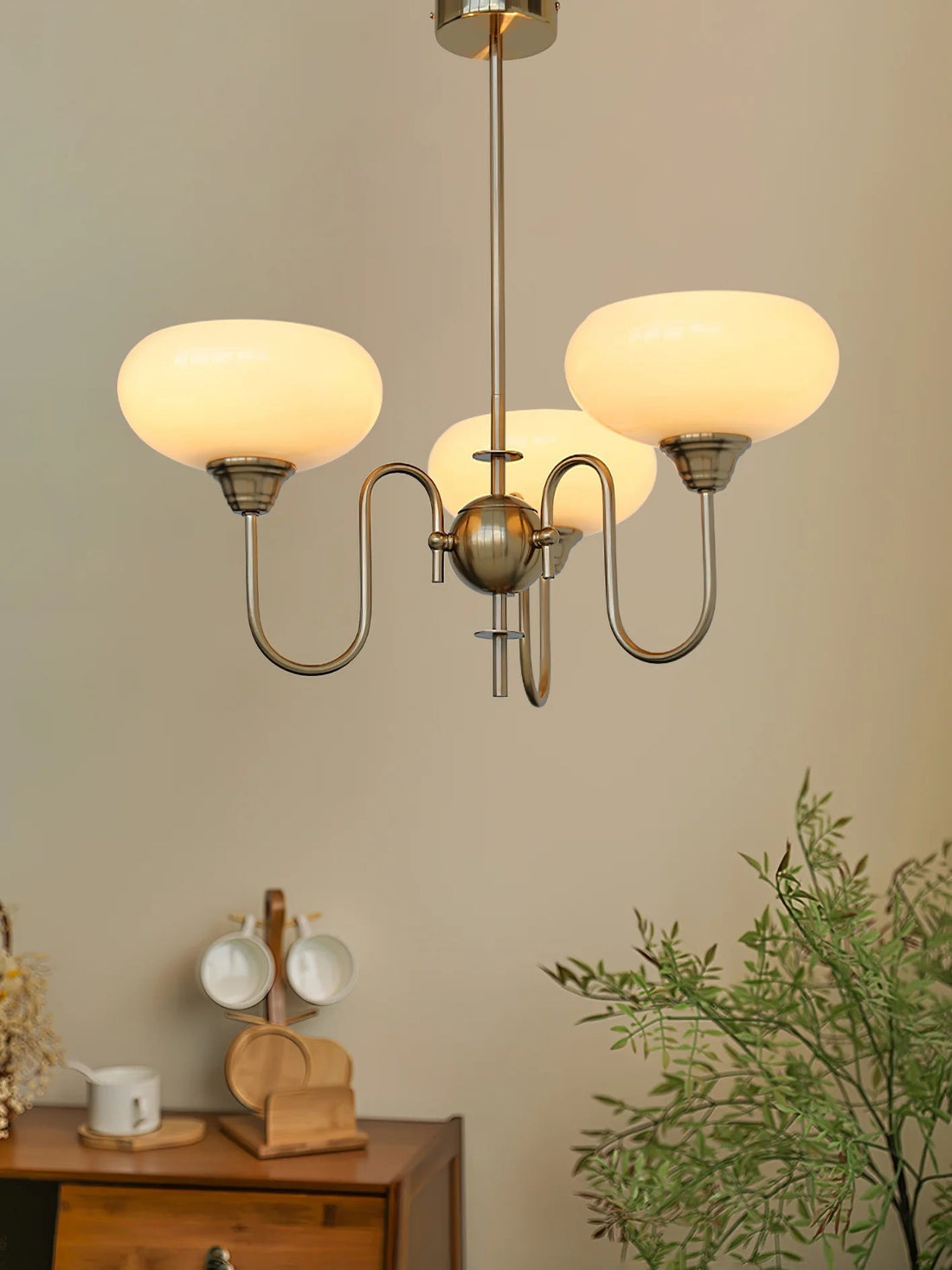 Minimalist Style Persimmon Chandelier