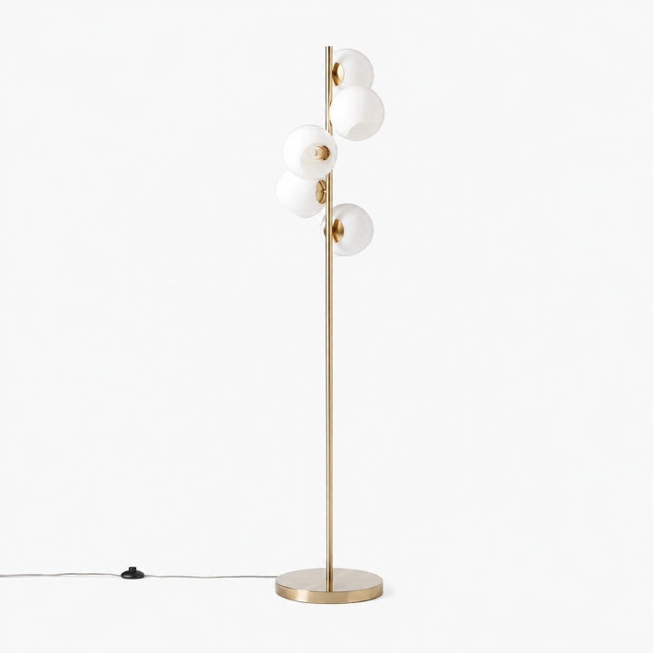 Brina Glass Multi-Light Floor Lamp - Modern Standing Light with Elegance