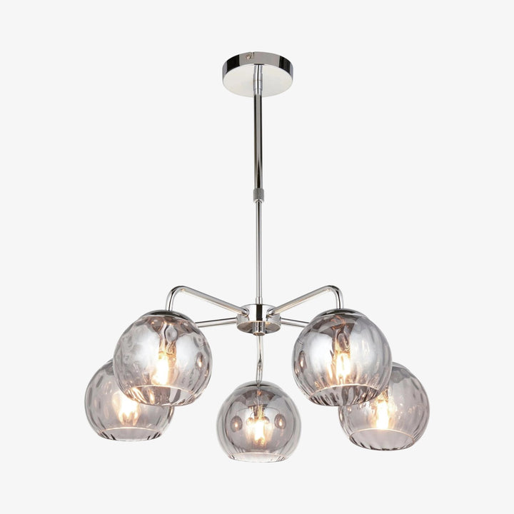 Tracian Glass Mid-Century Modern Globe Pendant Light for Dining Room