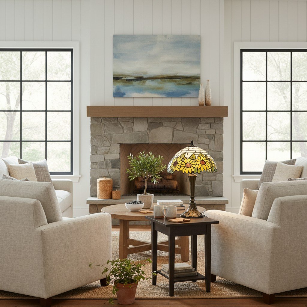 Handcrafted TF Sorenia Shade Lamp – Classic Tiffany Style Lighting for Home & Hospitality