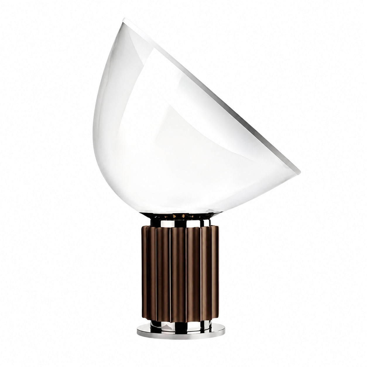 Bowlum Modern Glass Table Lamp - Iconic Bowl Shaped Ambient Light for Living Room N46