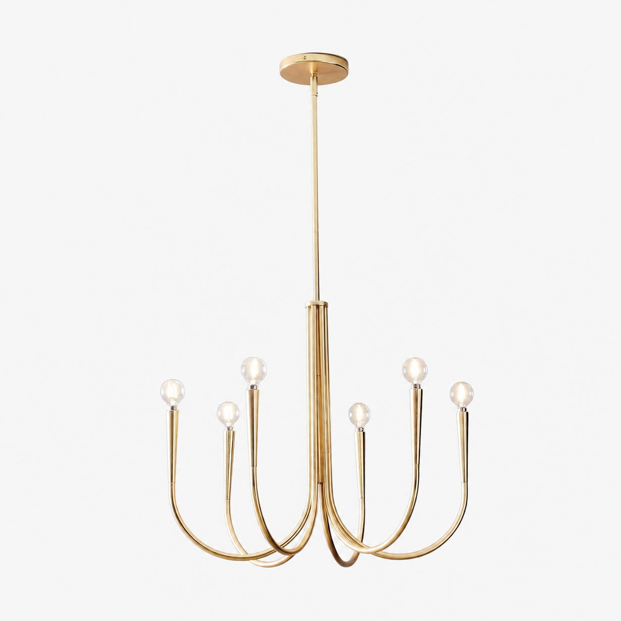 Borvia Swoop Arm Chandelier - Vintage-Inspired Modern Perfect for Home