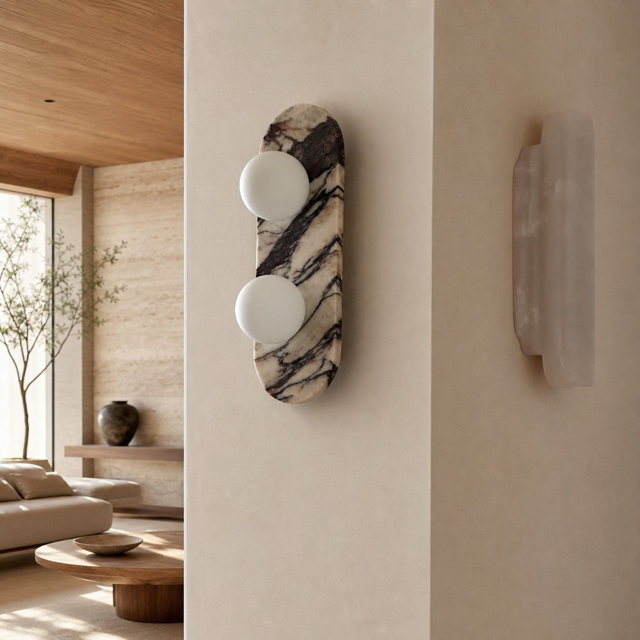 Modern Minimalist Vertical Wall Lamp with Slim Profile for Bedroom Bedside and Accent Lighting