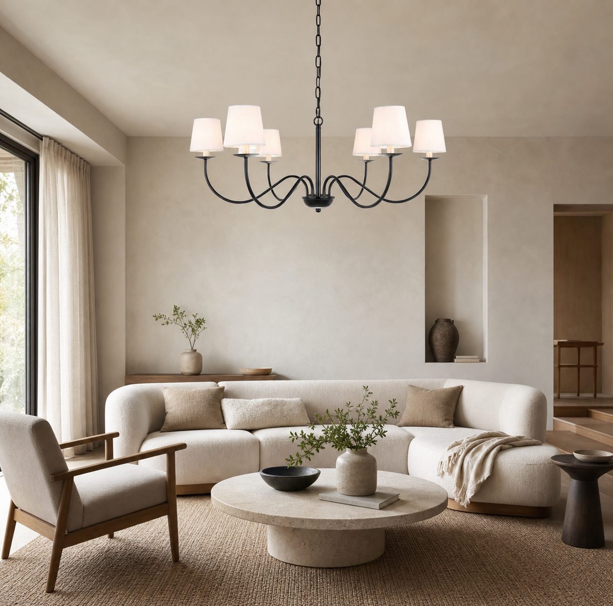 Eclipse Brass Chandelier