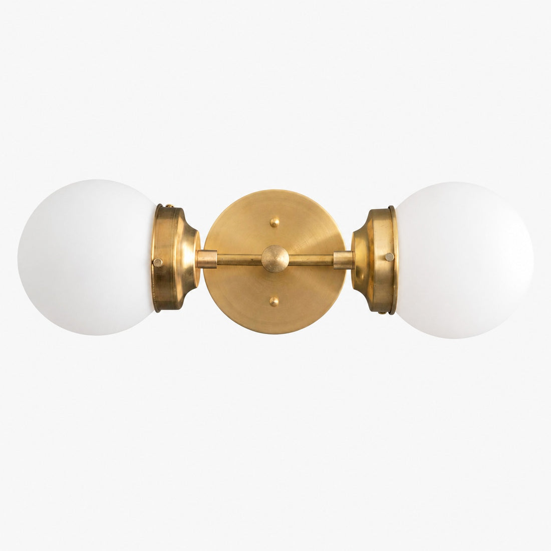 Lumio Globe Modern Geometric Sconce - Two Light Bathroom Vanity Lighting
