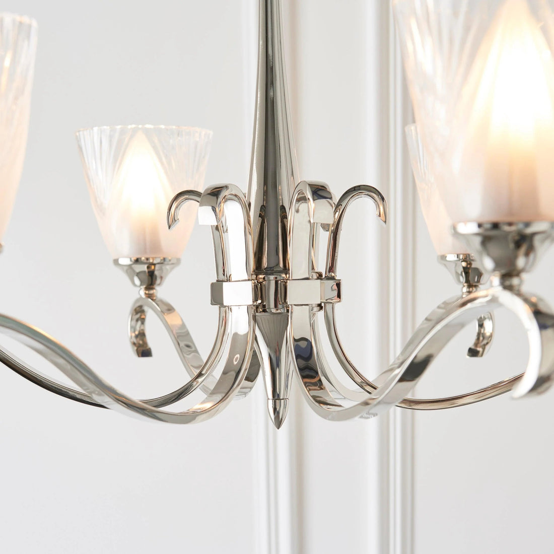 Lunetal Multi-Light Chandelier Crystal Accents Brass Finish - Modern Luxury for Dining Room and Living Room