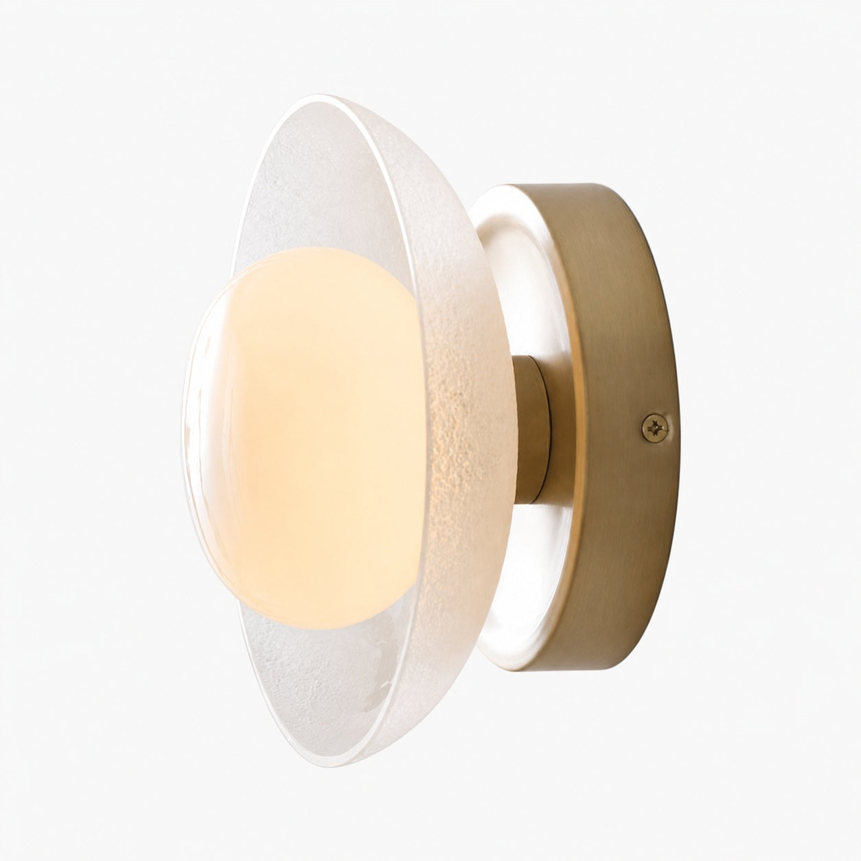 Elorina Sconce Wall Light - Textured Metal or Glass Shade