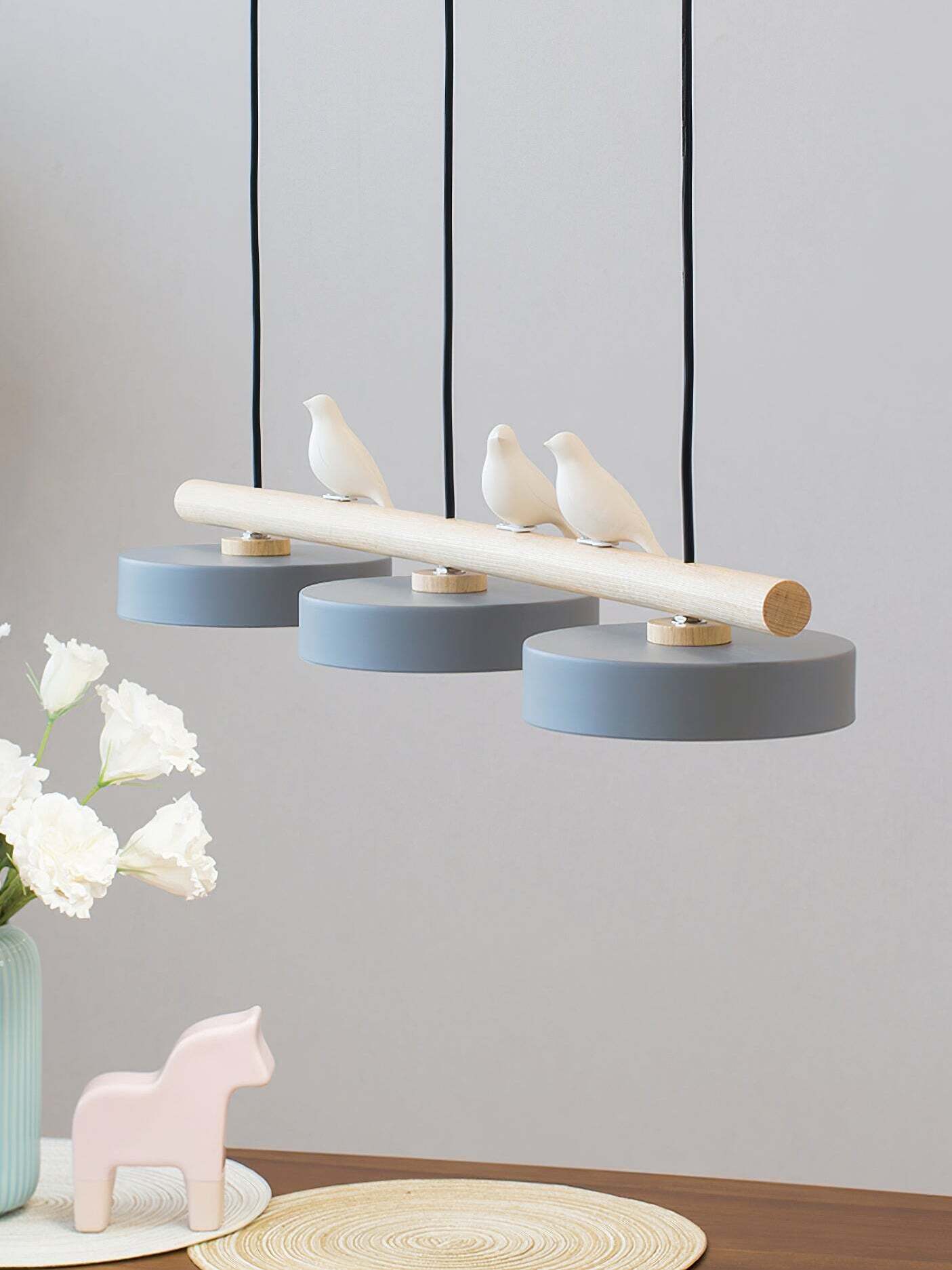 Creative Branch Bird Shaped Pendant Lamp