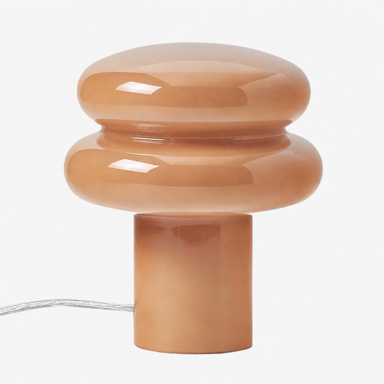 Orra Small Opal Table Lamp - Mushroom Glass Lamp for Living Room