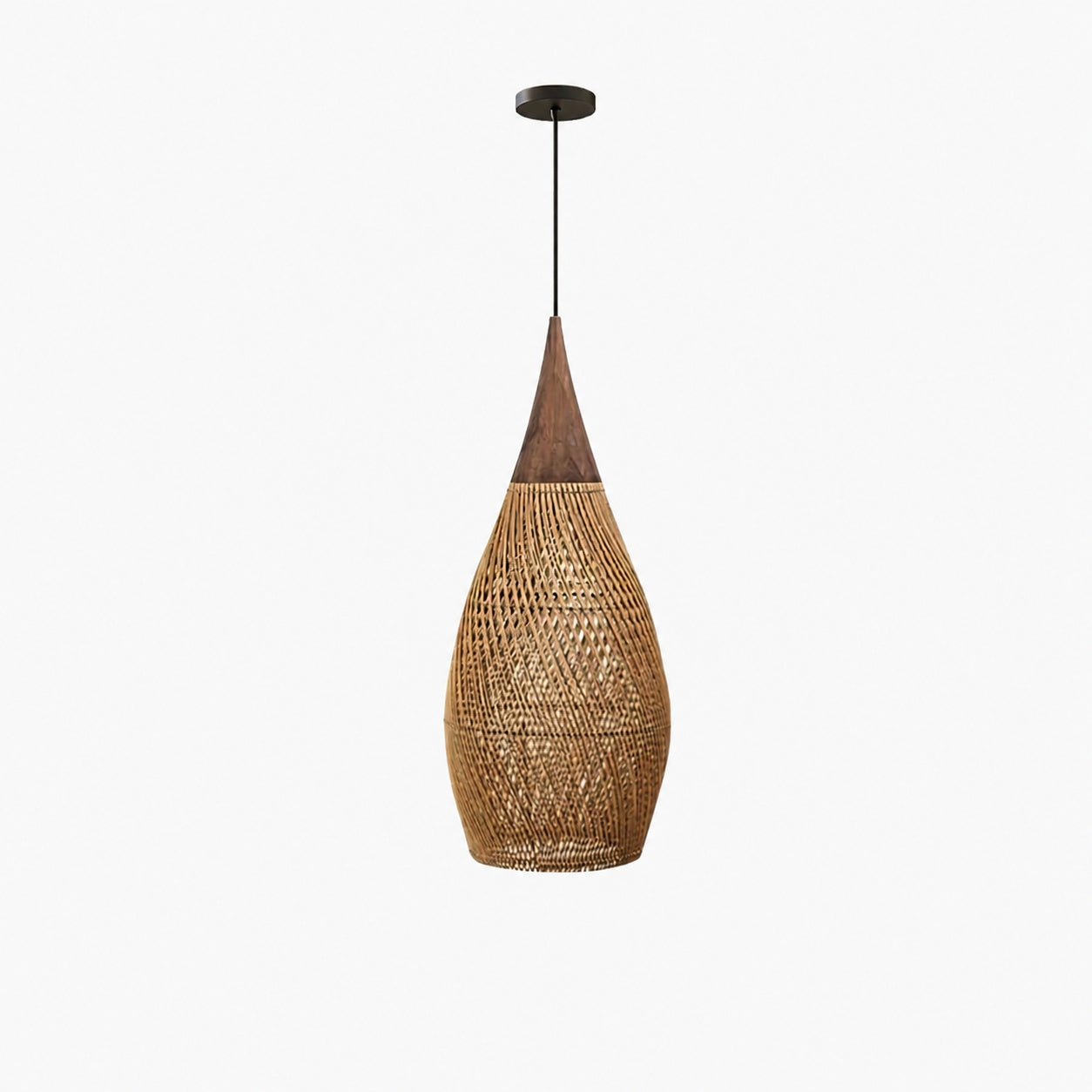 Harp Braided Rattan Pendant Lamp