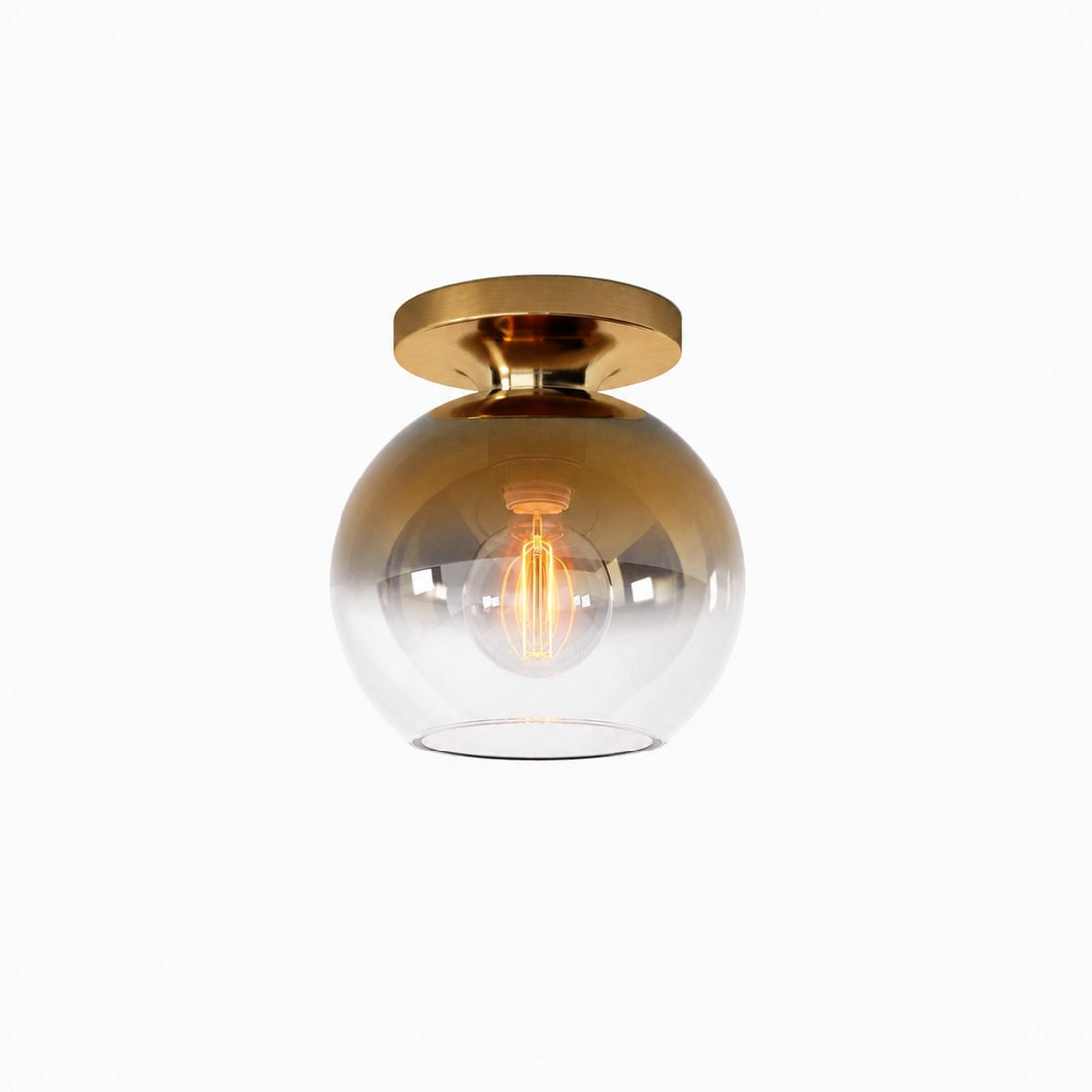 Selvion Modern Globe Pendant Light - Damp-Rated Bathroom Lighting - Luxe Glass Shade