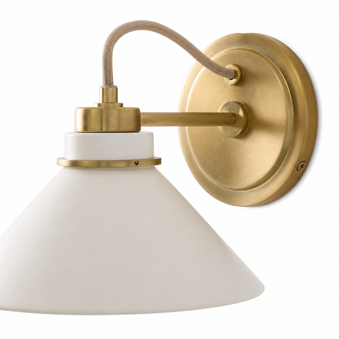 Aurenza Sconce – Farmhouse Wall Light with Metal Accents for Cozy Spaces