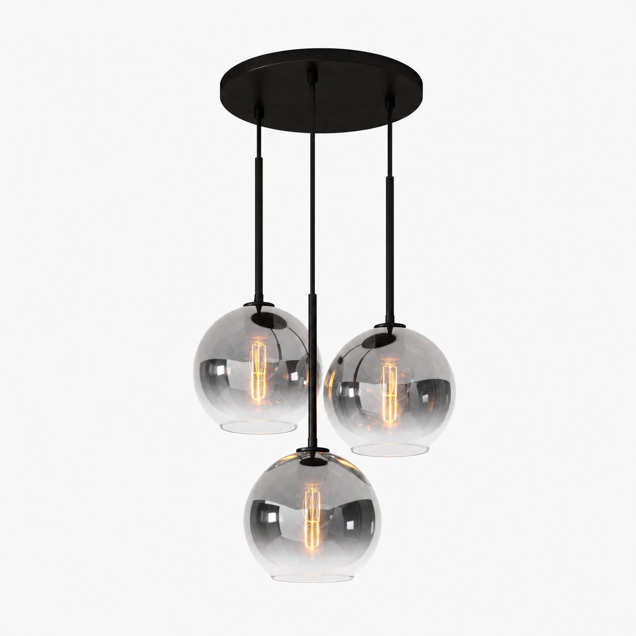 Selvion Minimalist Crystal Chandelier - Handcrafted Glass Sculptural Lighting Fixture