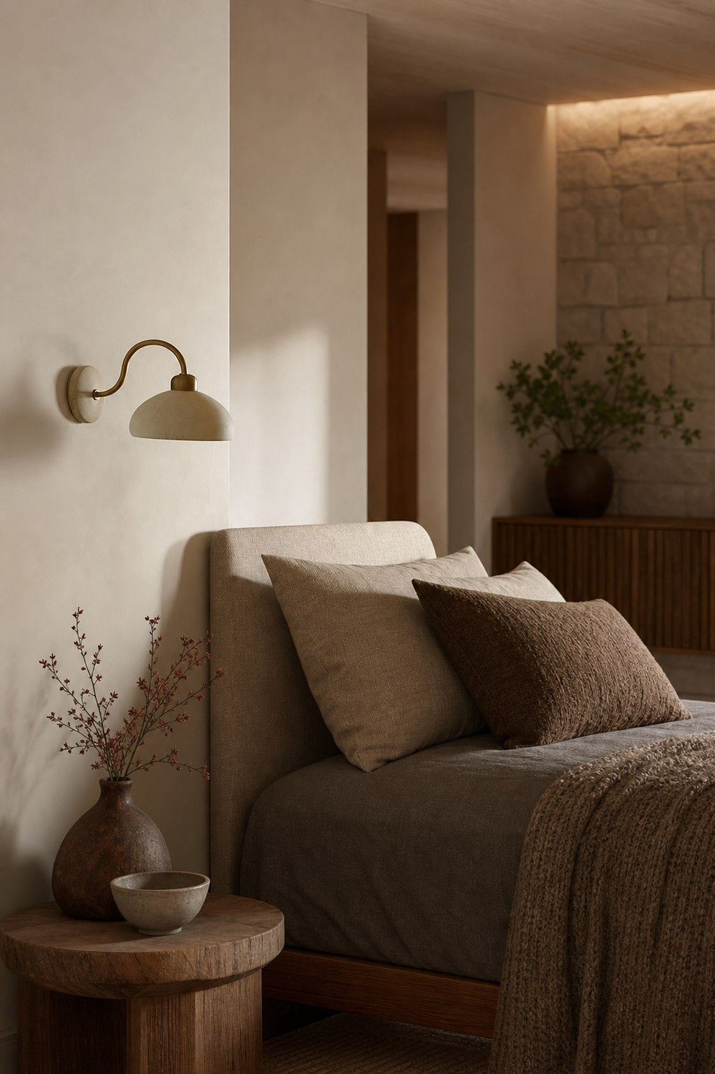 Radiica Speckled Ceramic Sconce - Elegant Wall Light for Bedroom & Hallway
